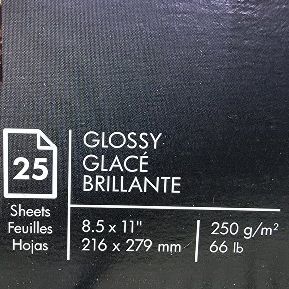 HP Advanced GLOSSY Photo Paper 8.5 x 11 Inkjet 25 Sheets Q7852A (Lot of 2) NEW - Picture 4 of 5